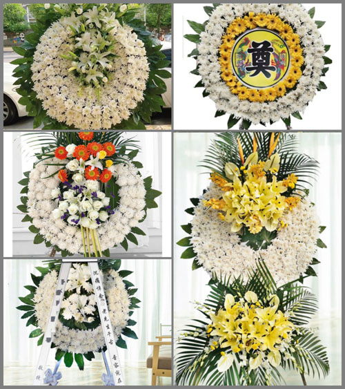 安徽池州市贵池区清溪街道清溪村花圈速递